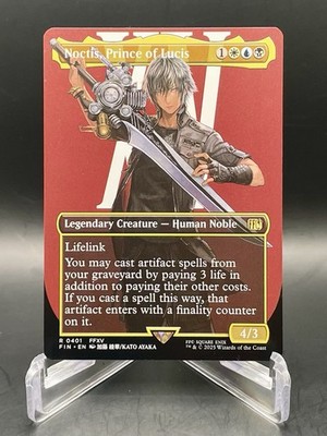mtg noctis card Ultra PRO - Final Fantasy x Universes Beyond Noctis, Prince of Lucis Playmat for Magic: The Gathering that artifact enters with a finality counter on it. Final Fantasy Variants Foil: Noctis,