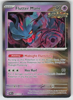 Flutter Mane Holo 043/131 Holo Rare Prismatic Evolutions Pokemon NM