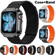 TPU Case Silicone Strap Band For Apple Watch Series 11 10 9 8 7 6 5 SE Ultra 3