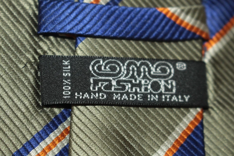 Corbata de seda COMO FASHION Hecha en Italia F82498 Foto 4 de 4