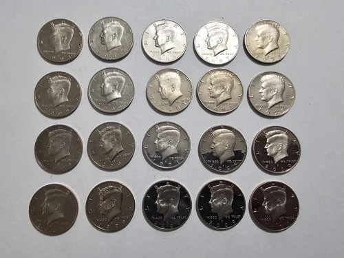 Roll (20 Coins) Proof Kennedy Half Dollars Pulled From Circulation - Roll #2