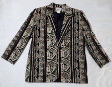 Vintage Joyce Blazer Womens XL 16 Multicolor Aztec Southwestern Sport Coat Wool