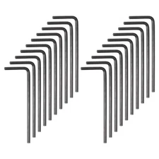 120pcs Hex Key Wrench 2mm Metric CR-V L Shaped Hexagon Head Repairing Tool