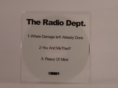 THE RADIO DEPT WHERE DAMAGE ISN'T ALREADY DONE (E86) 3 Track Promo CD Single inc