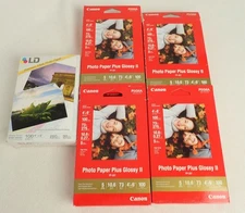 NEW Canon PP-201 Photo Paper Plus Glossy II 4x6" Inkjet 400 + 100 LD Sealed