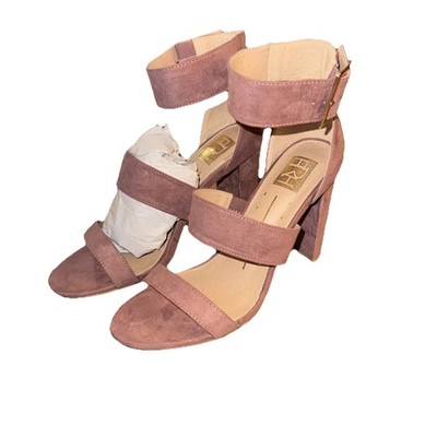 Fahrenheit 4  High Heels Becca-20 Rose Taupe Suede Fab Size 10 Women s NIB