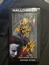 NECA Halloween Michael Myers Figure Signed By Tony Moran and James Jim Winburn