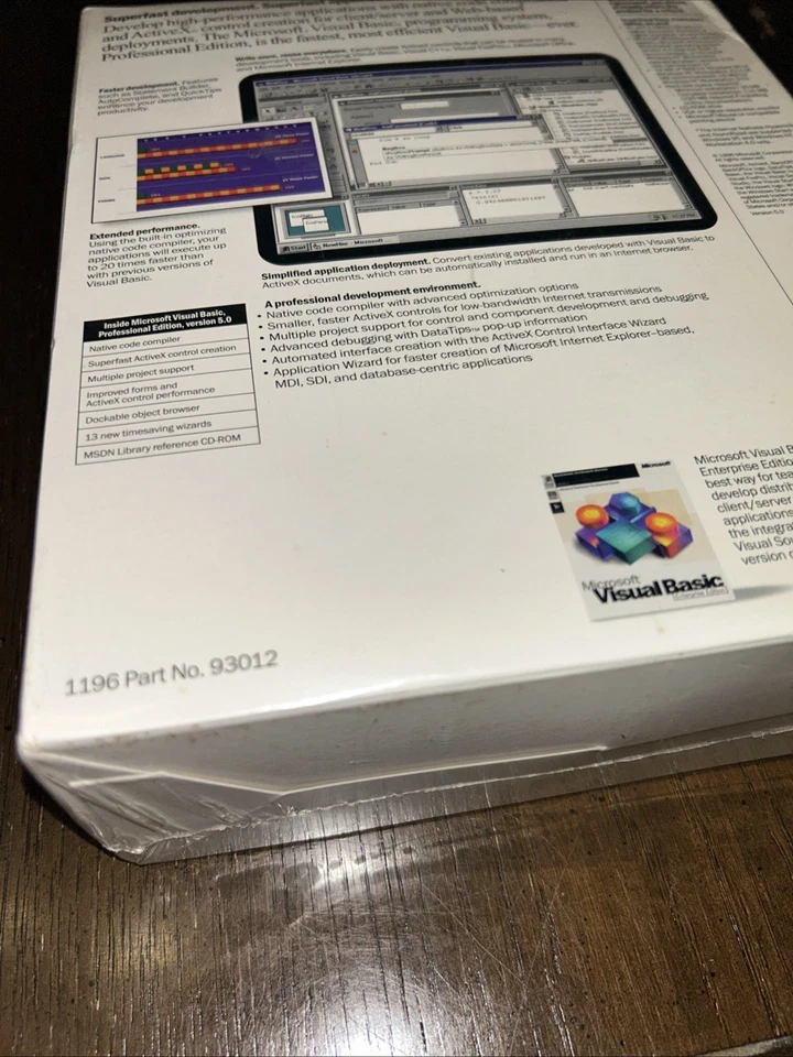 Microsoft Visual Basic Edición Profesional Versión 5.0 Académico NUEVO SELLADO Foto 3 de 4