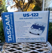 Tascam US-122 2-Channel Recording USB Audio MIDI Interface 