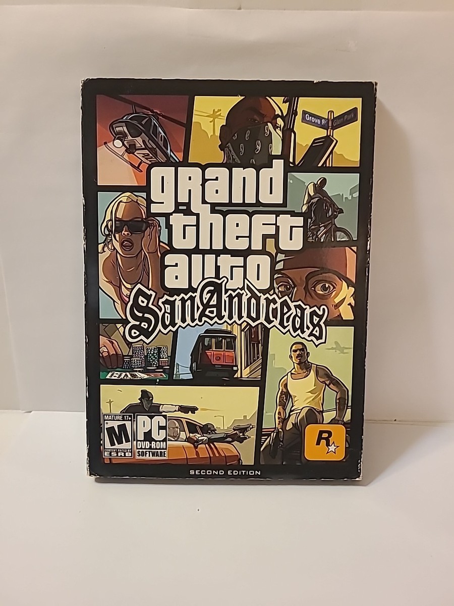Grand Theft Auto: San Andreas V2.0 - PC Video Game CLEAN Book and