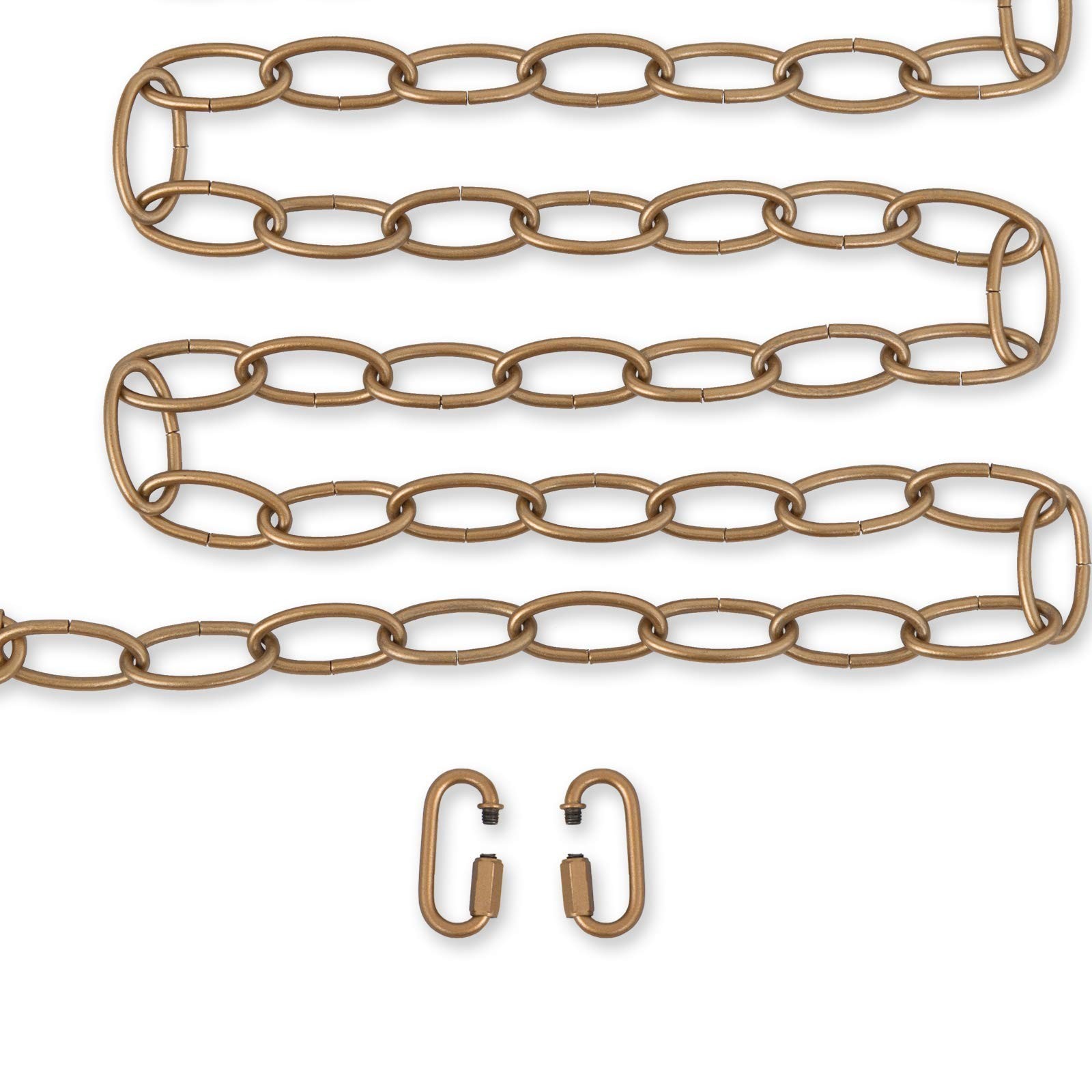 KSANA Antique Gold Lighting Chain, 20 Feet Chandelier Pendant Hanging Light F...