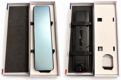 Yantop Group Mirror Dash Cam DVR Car Camera Rear View Mirror Recorder   Open Box