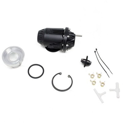 Universal Black SUPER SQV SSQV BOV Turbo Blow Off Valve BOV With Adapter Flange