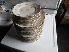 1 Stück zum Aussuchen Teller Reichenbach Porzellan DDR VEB  49 Goldrand  Blumen