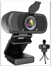 1080P Webcam,Live Streaming Web Camera with Stereo Microphone, Desktop or Lap...