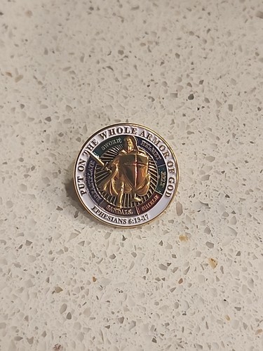 Put on the Whole Armor of God Ephesians 6:13-17 Lapel Pin Brooch Hat Pin