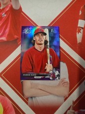 2017 Bowman Chrome Base Rookie Purple Refractor 1st Brandon Marsh /250