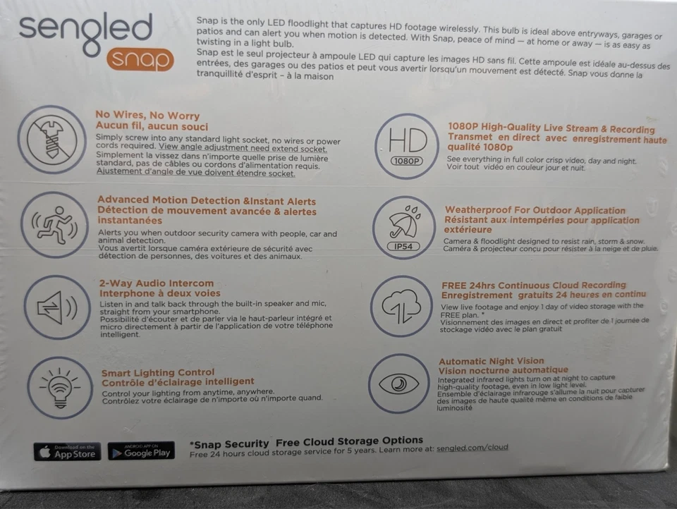 Luz inteligente Sengled Snap con cámara incorporada Foto 3 de 3