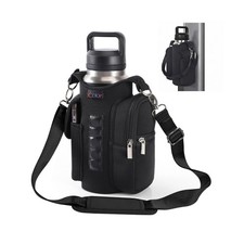 Icolor Magnetic Gym Bag Water Bottle Carrier Holder with Phone Pockets & Shou...