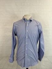 REGENT Brooks Brothers Men's Blue Stripe Cotton Dress Shirt 16.5 - 4/5 $128