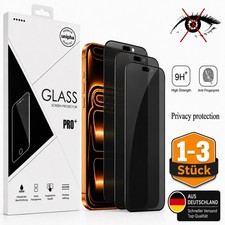 Panzerfolie Blickschutz für iPhone 17 16 15 ...