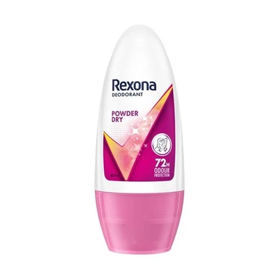 Rexona Powder Dry Underarm Roll On Deodorant For Women, Antiperspirant, Removes