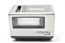 Almost Unused Contax TLA200 Silver Shoe Mount Flash For G1 G2 From JAPAN