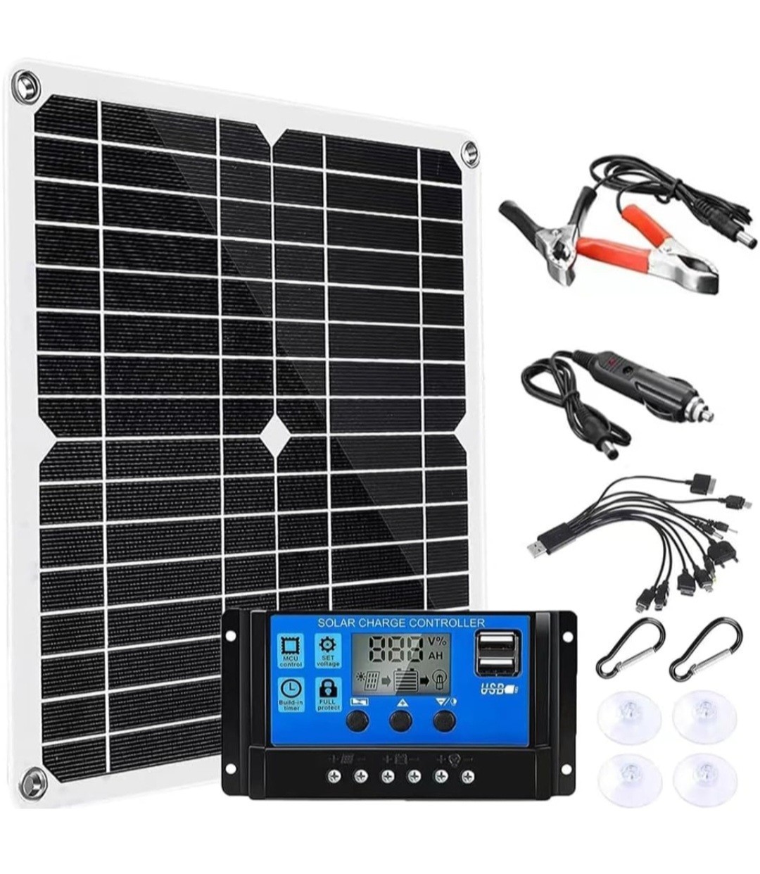 400 Watt Portable Solar Pannel Kit 12V w/ 100a Solar Charge 