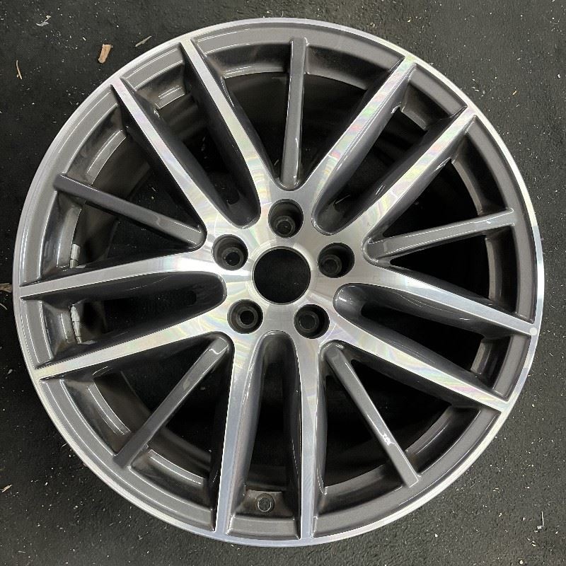 Front Maserati Ghilbli Machined Grey OEM Wheel 19” 14-19 Original Rim 670016851
