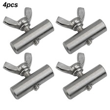 4Pcs Lightweight Stainless Steel Awning Rail Stoppers for Camping Gear