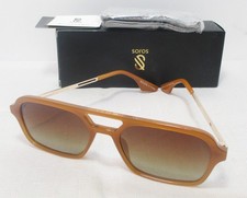 NIB SOJOS Polarized Aviator Sunglasses for Men or Women 70's Flat Narrow Style