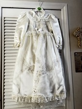 Unique Christening Gown with Bonnet for Baby Girl