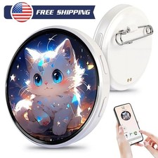 Electronic Display Small Pendant E Badge Digital Show 1.7 inch Touch Screen Pin