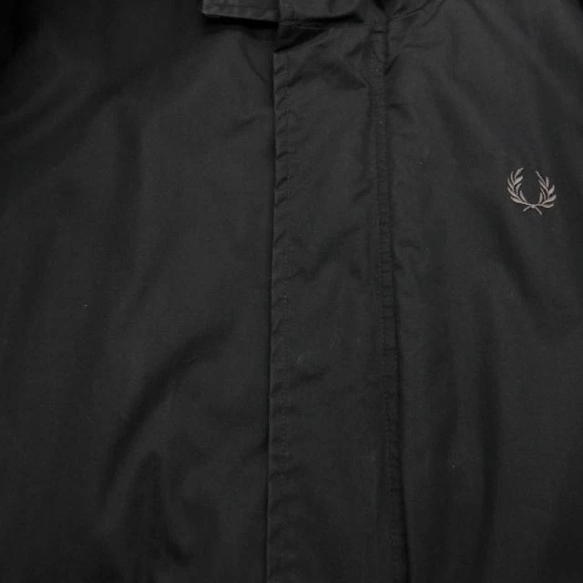 Fred Perry Zip In Liner Fishtail Parka Jacket J6504 M Black image 7