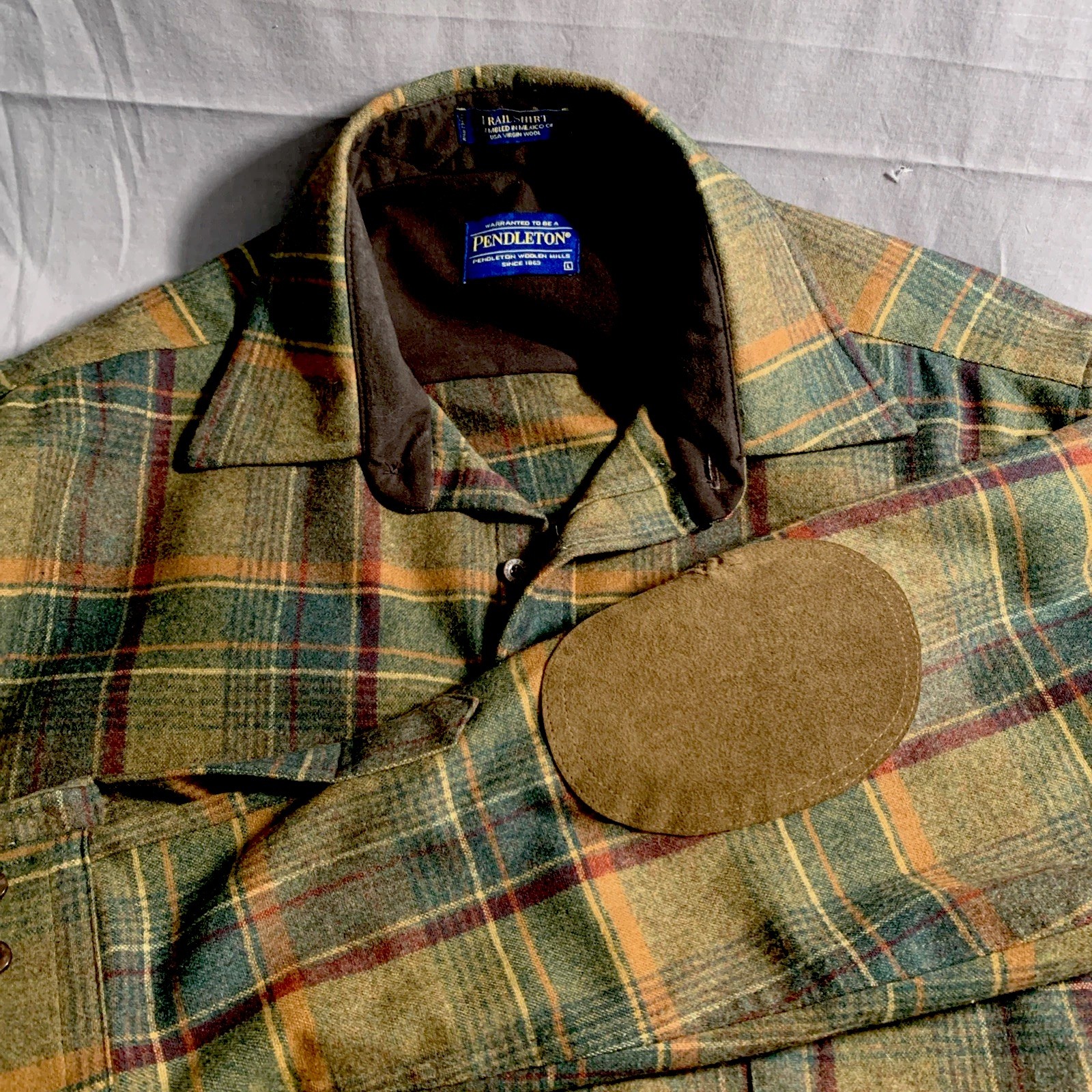 Pendleton Mens Trail 100% Wool Button Front Shirt… - image 3