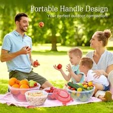 Large Produce Saver Container Fresh Containers with Airtight Lids and Handle