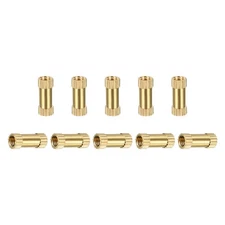 M3x10x4mm(IDxLxOD) Knurled Insert Nuts - 50 Pack - Good for Plastic Shells