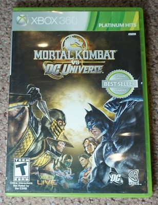Mortal Kombat vs. DC Universe (Microsoft Xbox 360, 2008) Platinum Hits Complete