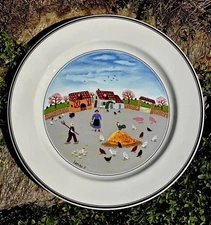 Villeroy & Boch Naif  COUNTRY YARD Dinner Plate 10.5” NWOT