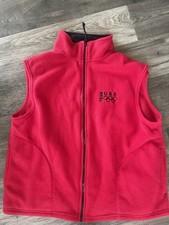 VTG Olympic Team USA Games Vest Red  Black TrimFleece Size XL Made in USA