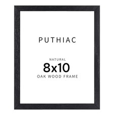 8x10 Black Oak Wood Picture Frame - 8"x10" Photo Frame, 8x10 Picture Frame Wo...
