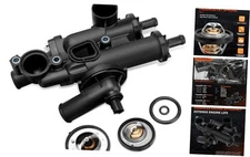 68003582AB Engine Coolant Thermostat Housing Assembly Compatible with Dodge,