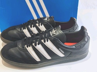 ADIDAS *SAMBA OG PREDATOR* (EE6520) BLACK/WHITE LEATHER SNEAKER UK 9 EU 43 1/3