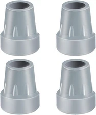 Crutch Tips, 4 Pack 7/8 inch Heavy Duty Rubber Tips Cane Tips... 