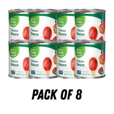 Amazon Fresh, Tomato Sauce, 8 Oz (Previously Happy Belly, 8 Ounce (Pack of 8) 