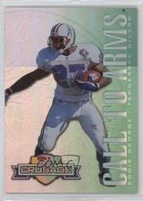 1998 Leaf Rookies & Stars Donruss Crusade Call to Arms Green Eddie George 5x5