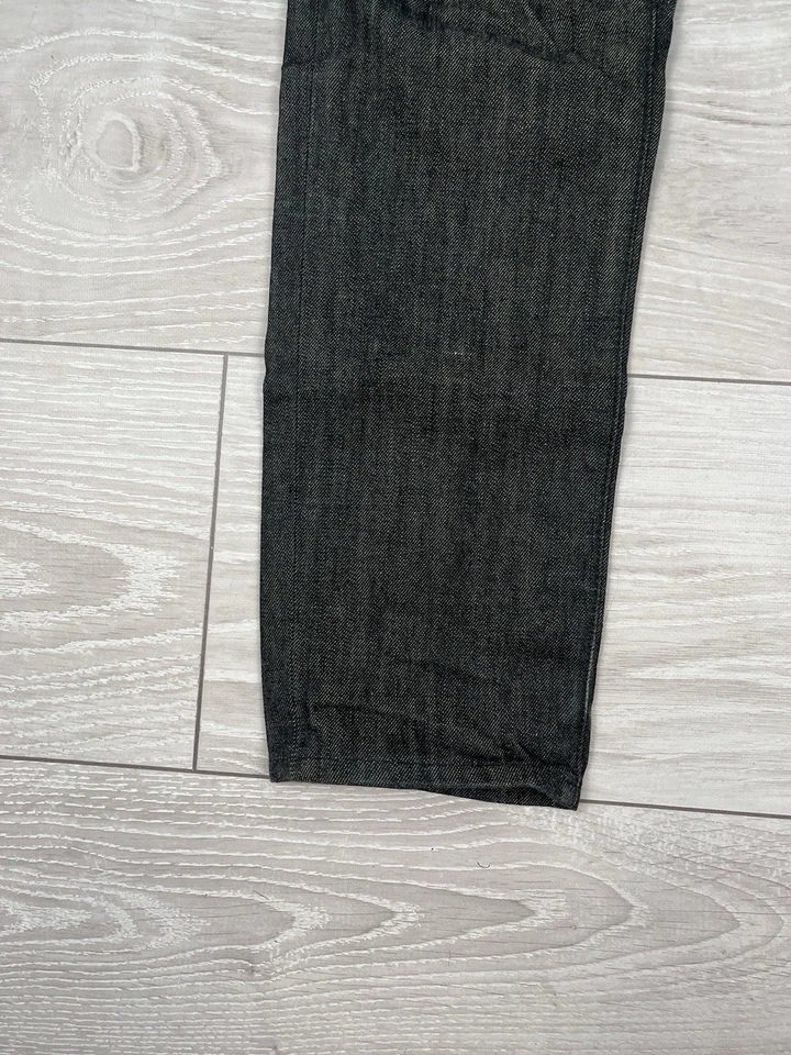 Dsquared2 Italia Vintage Negro Denim Lujo Motociclista Slim Fit Pantalones Pa... - Imagen 4 de 4