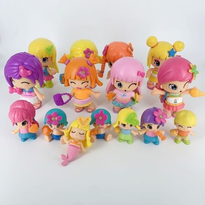 8pcs Doubleface Pinypon Gilrs and Little Baby Action Figure Dolls for Kids DIY