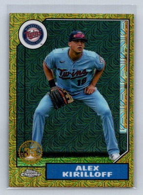 2022  Topps 1987 Chrome Silver Pack Series Two #T87C2-31 Alex Kirilloff B61