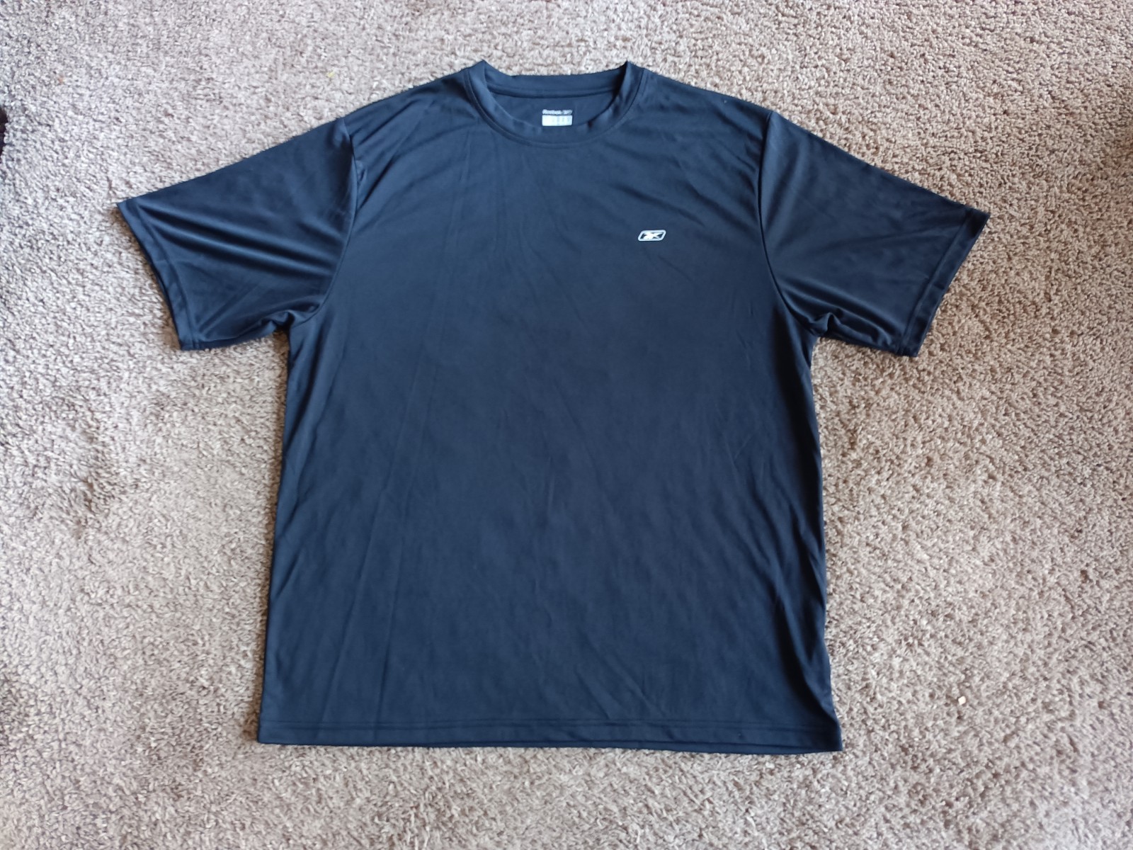 Reebok T-Shirt Men's XXL Dry Fit Black Short Sleeve